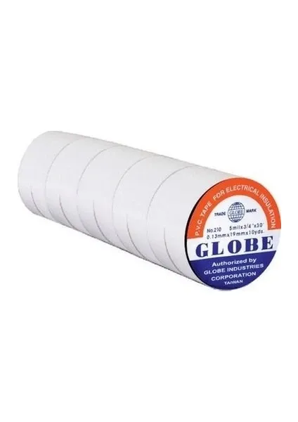 GLOBE BEYAZ ELEKTRİK BANDI 10 LU