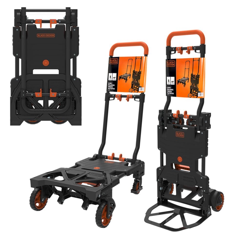 BLACK+DECKER 55/120Kg Katlanır El Arabası