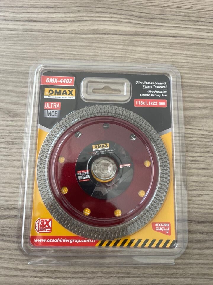 DMAX DMX4402 ULTRA HASSAS SERAMİK KESME TESTERESİ 115X1,1X22 MM