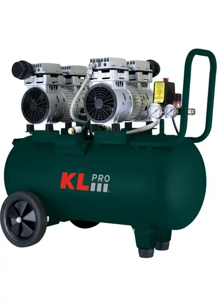 KLPRO KLK50S2 8 BAR 50LT SESSİZ KOMPRESÖR ÇİFT MOTOR