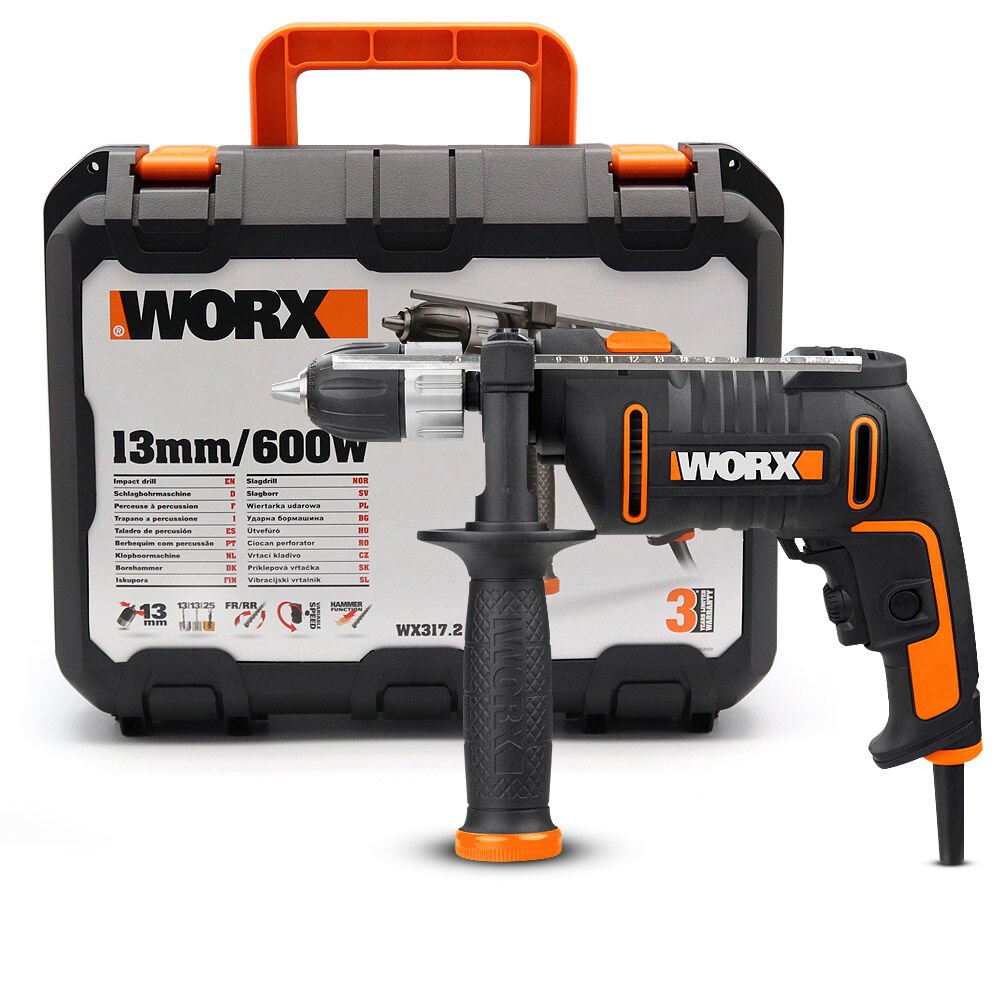 WORX WX317.2 600Watt 13mm Darbeli Matkap