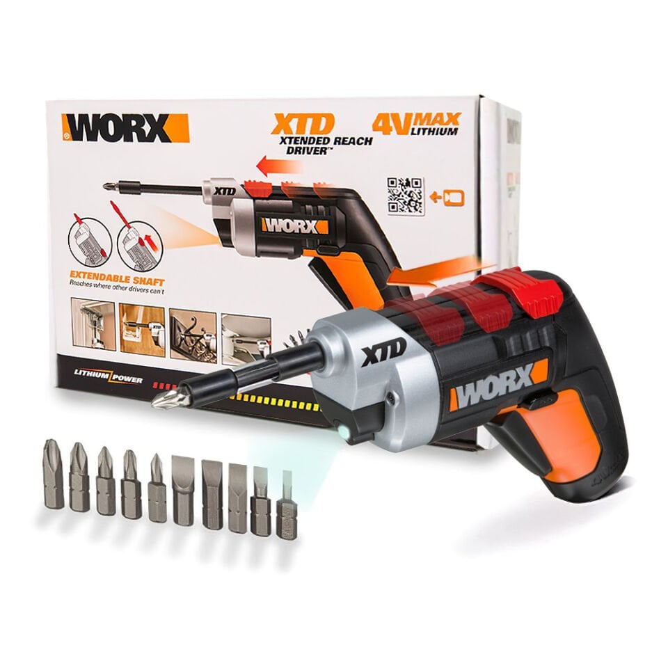 WORX WX252 4Volt/1.5Ah.Şarjlı Tornavida+10 Ad Bits Uç